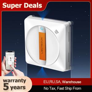 (프로모션 코드: AEWD55) 창문 청소 로봇 Liectroux YW710, 초박형, 높이 62.6mm, 이중 물 분사, 레이저 센서, 낙하 방지, 스마트 유리 물걸레, 집 바닥 창문 벽 로봇 청소기, 브러시리스 모터, 블록 방지 휠, 림리스 작업, AI지도 경로, 앱 및 원격 제어