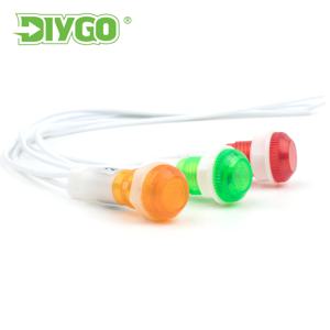 5PCS 10mm 신호 램프 패널 장착 LED 표시기 빨간색 녹색 노란색 빛 12V 24V 380V 220V 파일럿 안내 전기 장비