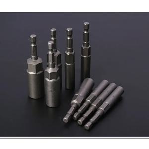 10/15개입 롱 딥 임팩트 소켓 어댑터 5.5-19mm 파워 너트 드라이버 소켓 세트 1/4인치 스크류드라이버 키 헤드 수공구 세트