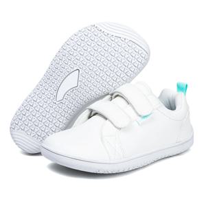 Boys Girls Barefoot Shoes Kids Wide Toe Minimalist Fashion Sneakers Lightweight Hook Loop Artificial Leather Walking Flats