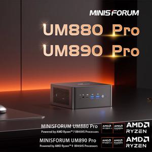 MINISFORUM UM880PRO(AMD Ryzen 7 PRO 8845HS, RAM 32GB, SSD 1000GB, AMD Radeon 780M, Windows 11 홈)