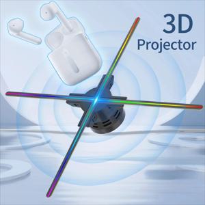 42-56cm 3D 홀로그램 프로젝션 와이파이 LED 로고 홀로그램 라이트 플레이어 3D 팬 홀로그램 광고 조명