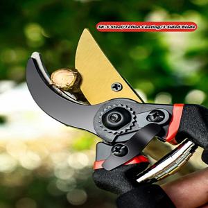 라포드 다용도 헤비듀티 정원용 가위, 부드러운 쿠션 그립, 나무, 장미 및 기타 식물의 가지치기에 적합