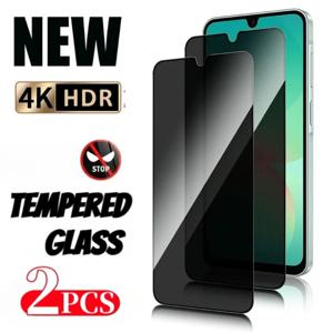 삼성 갤럭시 A13 A16 A06 A26 A36 A56용 프라이버시 강화유리 액정 보호필름 2매, 삼성 A05 A55 A25 A35 A15용 강화유리