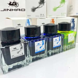 JINHAO 30ml 만년필 잉크 비 탄소 카트리지 리필 유리 병 만년필 잉크 편지지 사무실 학교 용품