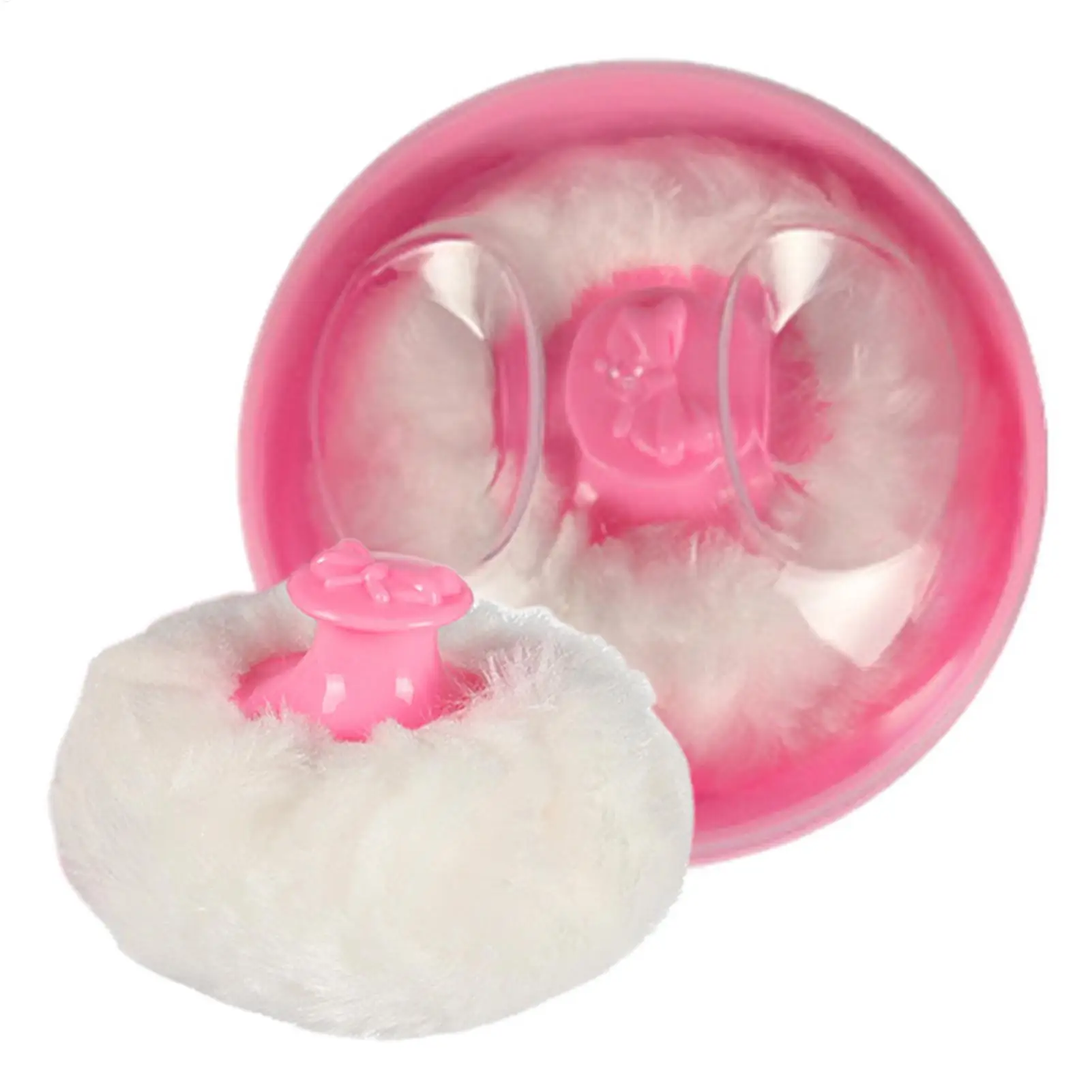 신생아용 부드러운 얼굴/바디 화장 파우더 퍼프, 탈카미 파우더 스펀지 박스 케이스 (퍼프 안전 잠금 장치 포함), 여행 필수품