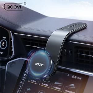 QOOVI 자석 자동차 휴대폰 홀더 대시보드 핸드폰 스탠드 에어벤트 자석 360 ° iPhone 16 15 Xiaomi Samsung용 회전 GPS 마운트