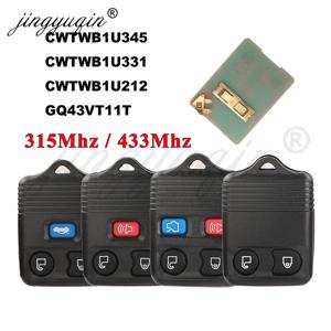 Jingyuqin 자동차 키 Fob 315MHz/433mhz 포드 매버릭 트랜짓 커넥트 마즈다 2/3/4버튼 원격 제어 클릭커 송신기