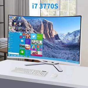 32인치 1K 올인원 컴퓨터 (코어 i7 CPU, RAM 16GB, SSD 1024GB, 윈도우 11 프로), 화이트, 영어 키보드