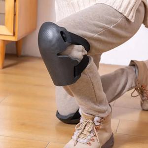 2025년형 초두꺼운 폼 정원용 무릎 보호대 (여성/남성용), 조절 가능한 스트랩이 있는 고강도 무릎 보호대 (지붕/바닥 작업용)