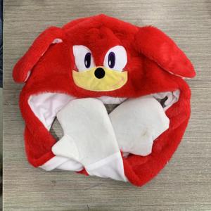 블루 게임 같은 스타일 소닉 게임 에어백 모자 인형 귀가 움직이는 모자 역할 놀이 참신한 선물 사랑스럽고 재미있는 남녀 공용 선물