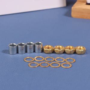 16개입 사륜 스케이트보드 롱보드 베어링 스페이서 와셔 하드웨어 나사 장착 M8 볼트 세트 스케이트보드 액세서리