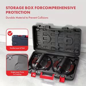 8인치 진공 흡착컵 에어 펌프, 강력한 흡착력의 유리 취급용 핸드 펌프, 타일 시공 도구, 두꺼운 고무 유리 흡착컵