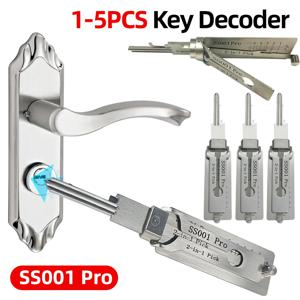 스테인리스 스틸 키 디코더 SS001 프로 O-링 픽업 키트 훅 핸드 툴 유지보수 수리 키트 (스트레이트 그루브 전용)