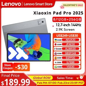 오리지널 레노버 샤오신 패드 프로 2025 12.7인치 태블릿 글로벌롬 디멘시티 8300 2.9K 144Hz 디스플레이 10200mAh 안드로이드 14 패드 PC
