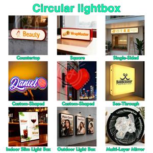 LED 조명 글자 맞춤형 간판 로고 벽 장식 레스토랑 사업체 야외 네온 아크릴 발광 3D 상점 간판 대형 간판 뒤쪽