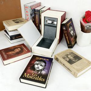 창의적인 비밀 금고, 소형 금고, 화폐 보관함, 방 열쇠/비밀번호 잠금, 금속 시뮬레이션 클래식 책 스타일