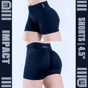 DFFFF 반바지 |   4.5인치 짐 패션 여성용 심리스 타이트 스포츠 반바지 러닝 운동 땀 흡수 밀착형 요가 팬츠