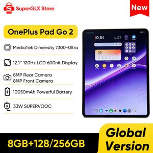 글로벌 버전 원플러스 패드 고 2 태블릿 미디어텍 디멘시티 7300-울트라 12.1인치 120Hz LCD 디스플레이 10050mAh 배터리 33W 슈퍼부크