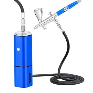 개인용 TM90-180 호스가 있는 무선 에어브러시 압축기 USB 무소음 간편한 사용 무선 배터리 교체 공압 도구