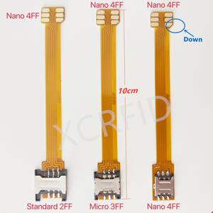 Sim 카드 2FF 마이크로 3FF 나노 4FF 컨버터-수직 나노 4FF Sim Usim 카드 어댑터 변환 fpc 케이블