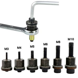 1pcs 핸드 리벳 너트 건 헤드 너트 간단한 설치 수동 리베 터 리브 너트 도구 액세서리 너트 M3 M4 M5 M6 M8 M10