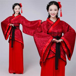 긴 소매 Hanfu 긴 드레스 패치 워크 고대 스타일 중국 전통 의상 성능 스커트 Cheongsam 중국어 당나라 정장