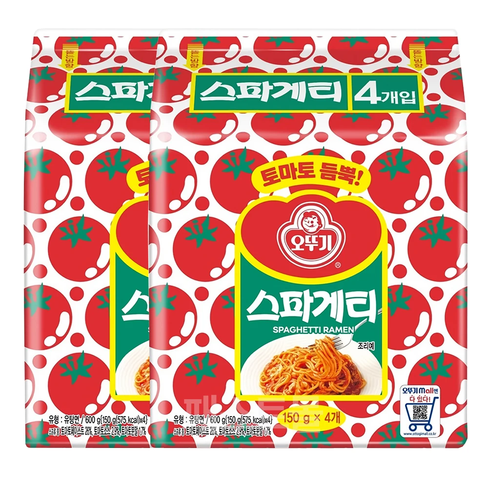 오뚜기 스파게티 멀티팩(150g X 4개입) 600g 2멀티팩