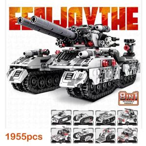 2026 WW2 군용 차량 탱크 8in1 비행기 트럭 모델 블록 DIY 브릭 어린이 건설 장난감 소년 및 성인용 선물