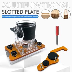 65mm 트리밍 기계 용 2 In 1 슬롯 형 브래킷 보이지 않는 패스너 옷장 찬장 패널 펀치 로케이터 알루미늄 스케일 포함