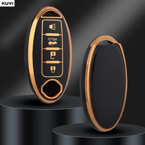 쿠비 4버튼 TPU 자동차 키 케이스 커버 쉘, 닛산 맥시마, 알티마, 버사, 센트라, 써니, 실피, 티아나, 캐시카이, 엑스트레일, 쥬크용