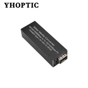 미니 PoE 기가비트 SFP 미디어 컨버터 1000M 이더넷에서 SFP 광섬유 네트워크로 5V DC 타입-C 입력