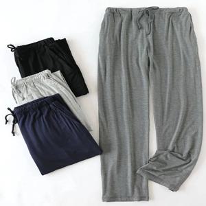 남성용 얇은 만화 파자마 바지, 루즈 라지 사이즈, 캐주얼 홈 팬츠, 용수철 및 가을, 여름