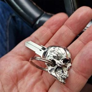 금속 해골 머리 키 액세서리 대부분의 키에 대한 오토바이에 대한 범용 수정 키 커버