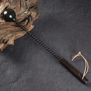 36CM 보라색 백단 둥근 공 승마 작물 말 채찍, 세공품 스팽킹 패들 채찍, 기사 장비 박쥐 만들기