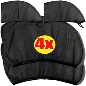 2/4pcs 자동차 커튼 차양 커튼 여름 필수 선 스크린 모기 방지 차양 커튼 자동차 시원하고 안전