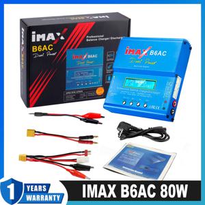 IMAX B6 AC RC 배터리 충전기, 80W B6AC 6A 밸런스 충전기, 디지털 LCD 화면 리튬 이온 LiFe Nimh Nicd PB Lipo 배터리 방전기