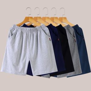 파자마 바지 남성 반바지 여름 얇은 캐주얼 홈 느슨한 대형 5부 바지 홈 비치 바지 남성 대형 바지