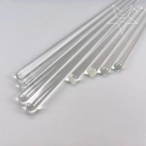 5pcs/10pcs 실험실 고체 붕규산 유리 막대 150mm 200mm 300mm 400mm 교육 실험실 용품