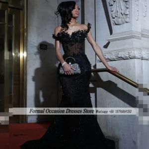 맞춤형 블랙 댄스 파티 드레스 2026 럭셔리 남아프리카 마트릭 댄스 드레스 크리스탈 롱 머메이드 이브닝 파티 가운 맞춤형