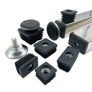 1-20Pcs 플라스틱 조정 가능한 피트 패드 직경 40mm 나사 M8 테이블 의자 Balck 레벨링 풋 패드 가구 다리 충격 방지 보호