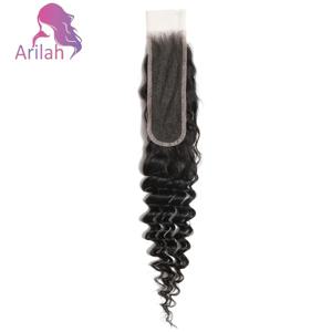 12-22인치 인간의 머리카락 딥 웨이브 2x6 레이스 클로저 투명 스위스 레이스 사전 뽑은 150% 밀도 풀 엔드 자연 색상