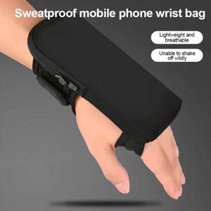 하이스키 초슬림 손목 러닝 백 (아이폰 17, 16, 15, 14, 13 Pro Max, 17 Air, 16 Plus, 삼성, 샤오미 호환) 지퍼 스포츠 암밴드 파우치