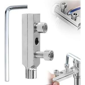 유니버설 수도꼭지 앵글 밸브 파손된 나사 제거기 세트 나사 제거 도구 (손상된 나사용)