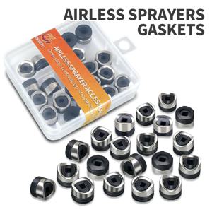 에어리스 노즐 가드 씰용 20개 범용 양면 팁 가스켓 에어리스 스프레이 건용 팁 홀더 시들