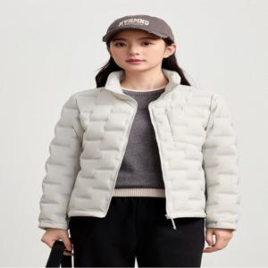 여성 슬림핏 다운 자켓 90% 오리털 초경량 겨울용 따뜻한 스탠드 칼라 데일리 스포츠 코트 통기성 원단