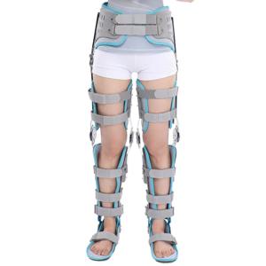 조절 가능한 이중 무릎 발목 발 고정 지지대 외골격 보조기 힌지 발목 및 발 지지대 (발목 발 지지용)