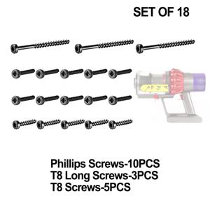 다이슨 V6/V7/V8/V10/V11/V15/V12/DC24/DC40/DC41/DC50/DC25 진공 청소기 액세서리 용 18pcs 진공 청소기 나사