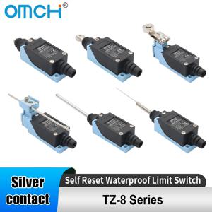 OMCH 실버 접점 셀프 리셋 리미트 스위치 TZ-8104 8107 8108 8111 8112 8122 8166 8168 8169 IP65 방수 트래블 스위치