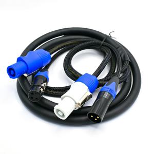 파워콘 XLR 오디오 콤비 케이블 1m 1.5m 2m 3m 5m 8m 10m 무대 조명 파워콘 DMX 신호 콤보 케이블 스피커 무빙 헤드용